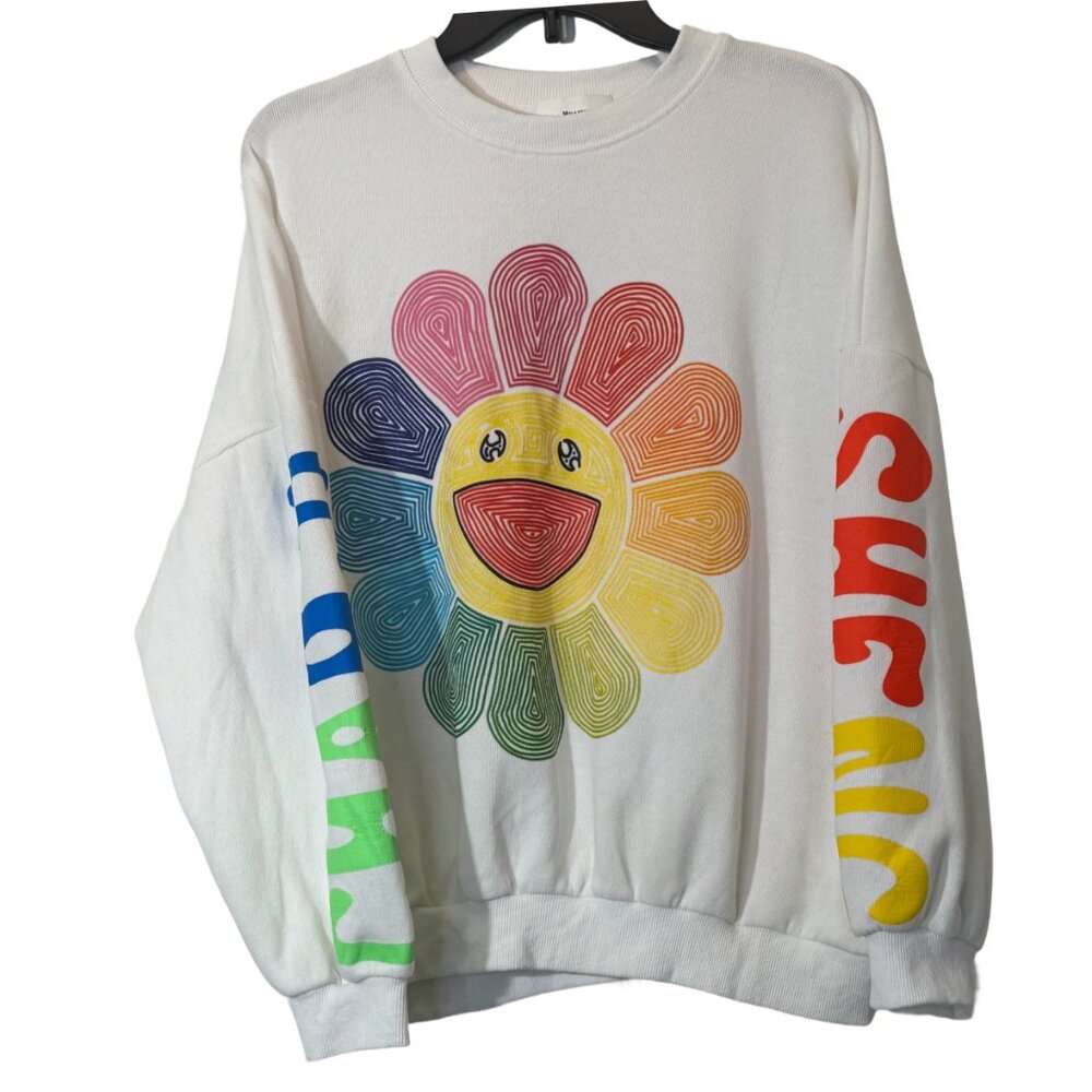 Women's Colorful Graphic Sweatshirt Size S
